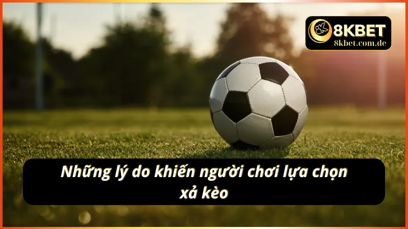 Những lý do khiến người chơi lựa chọn xả kèo bóng đá